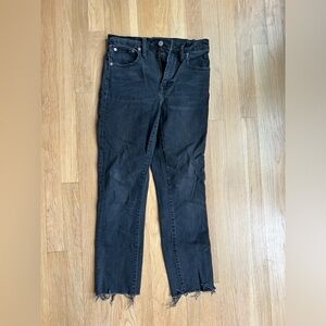 Madewell High Rise Slim Boyjeans black